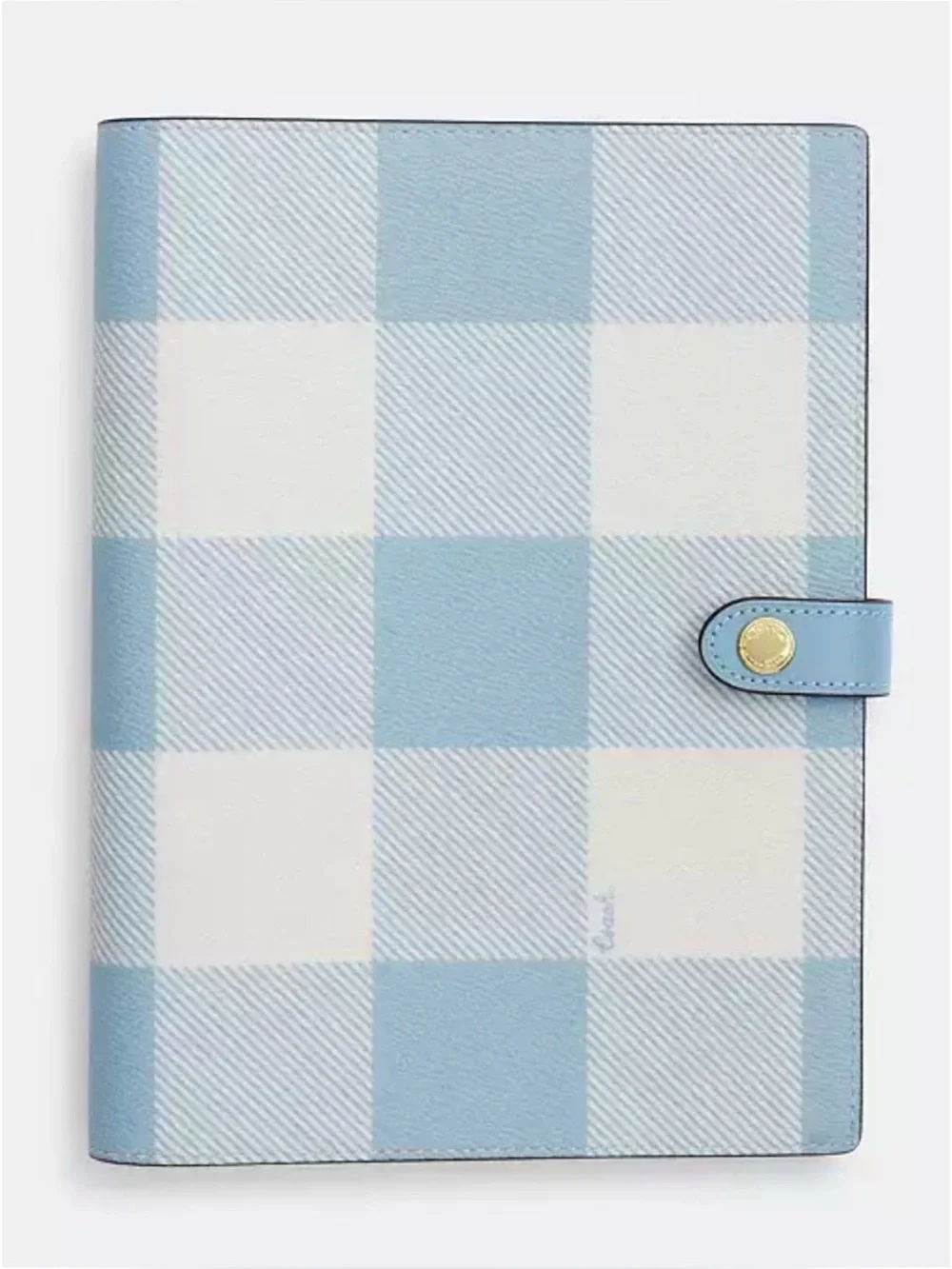 COACH Notebook With Gingham Print